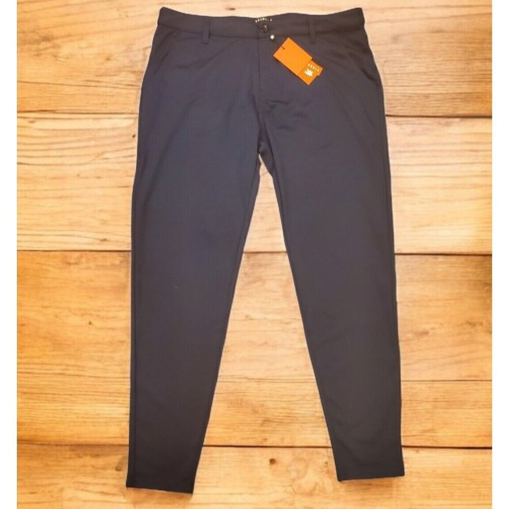 YoungLA Dapper Dress Pants Mens 38x32 (38x30) Blue Adjustable Waist‎ #614 NWT